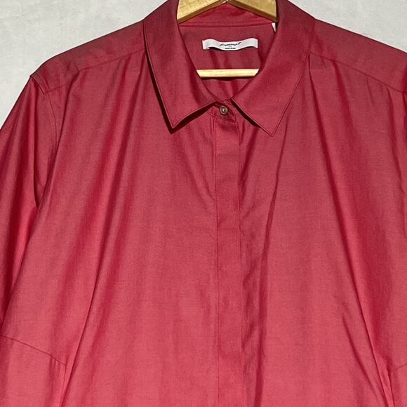 Foxcroft NYC Button Up Collared Shirt Blouse Womens 24W Non Iron Pockets Top - Picture 4 of 13